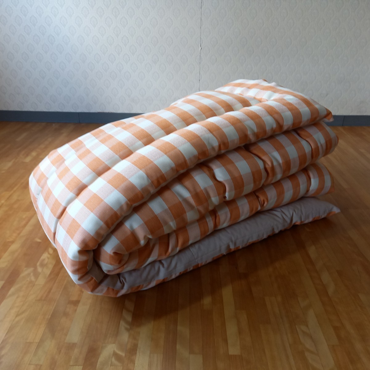  супер водоотталкивающая отделка котацу futon большой размер прямоугольный толстый ткань использование котацу ватное одеяло чистый безопасность сделано в Японии ( пуховый футон . futon матрас футон подушка ) и т.п. выставляется.. orange 