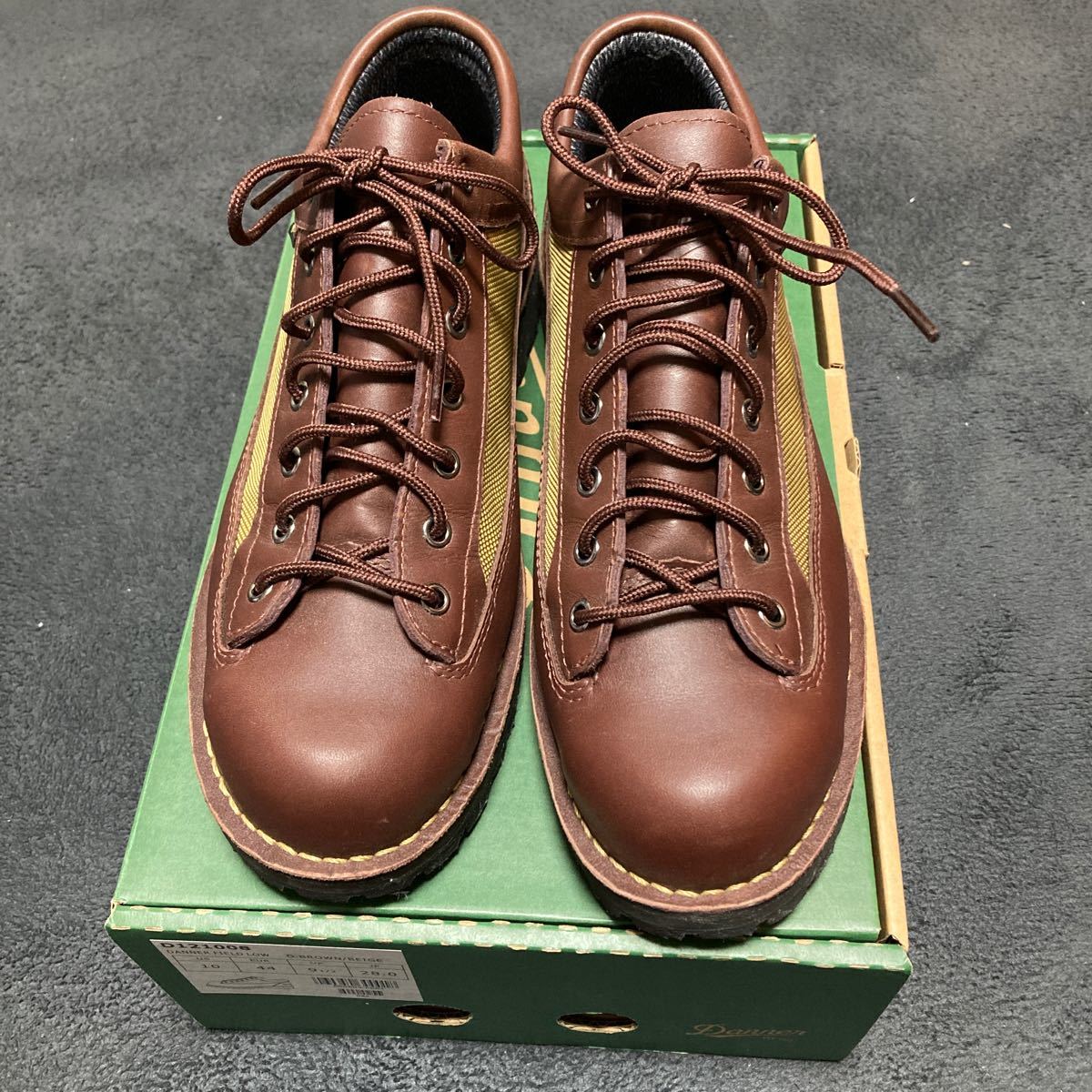 【美品】Danner ダナー D121008 フィールドロー GORE-TEX ゴアテックス レザー ローカットスニーカー ダークブラウン US10 28cm_画像1