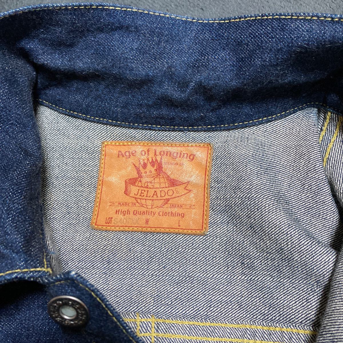 【美品】JELADO ジェラード デニムジャケット ジージャン Lサイズ 1st Type T-Back 大戦モデル Anniversary Denim Jacket S407XX 濃紺 限定_画像9