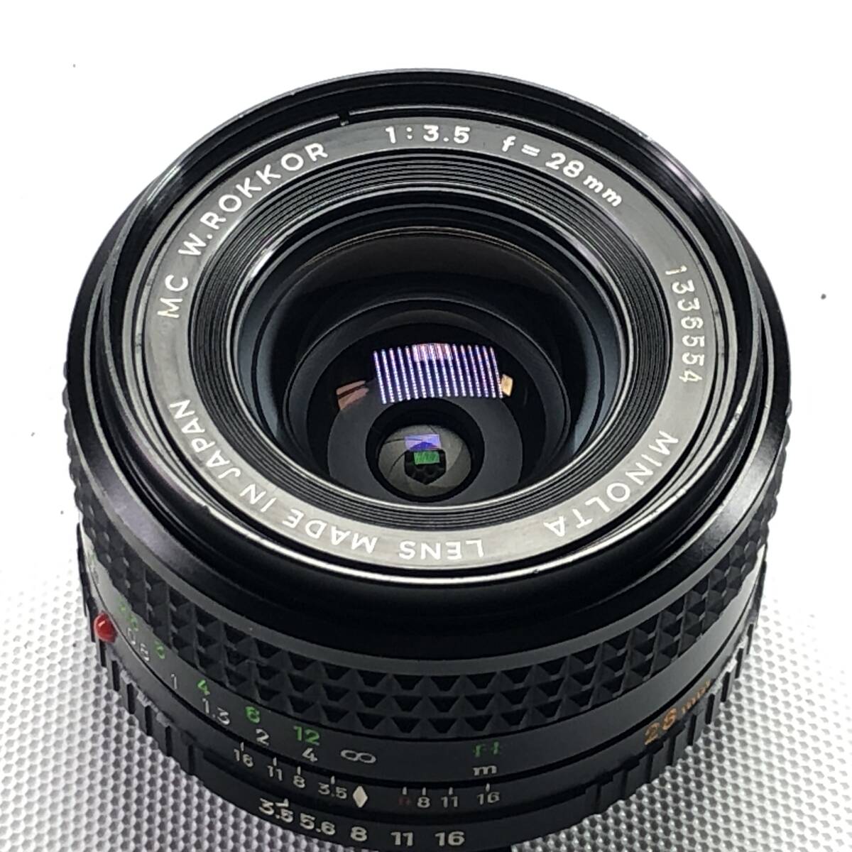 MINOLTA MC W.ROKKOR 28mm F3.5 ミノルタ SRマウント 良品 24B ヱOA4h_画像3