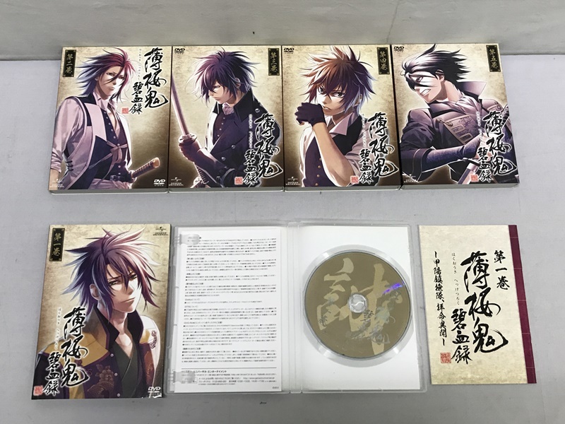 カメ)薄桜鬼 DVD 全6巻 /華録 全6巻 /黎明録 全6巻 特典Disc /碧血録 全5巻 /劇場版 第一章 京都乱舞 BD CD ◆T2402026 MB16B_画像5