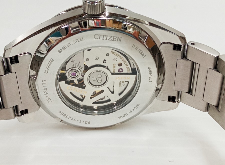 下松)【美品】CITIZEN シチズン シチズン コレクション 腕時計 自動巻き 9011-S125804 裏スケ メンズ ◆N2402023 MB10A_画像3