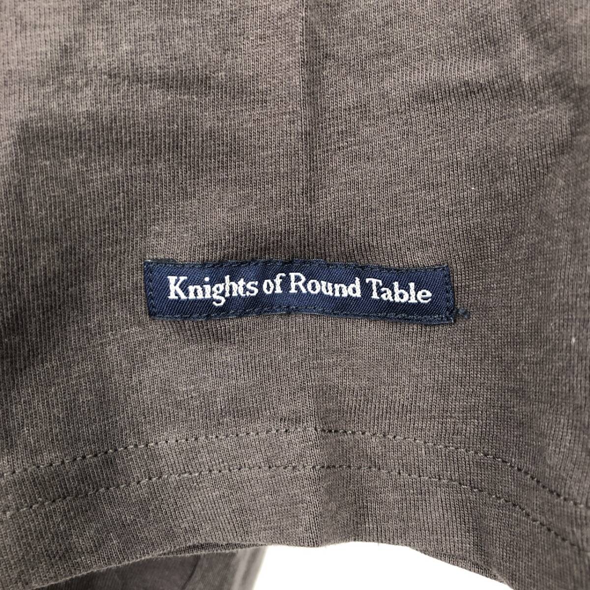 レディース3L Knights of Round Table Tシャツ チャコールグレー 七分袖 リユース ultralto ts1802