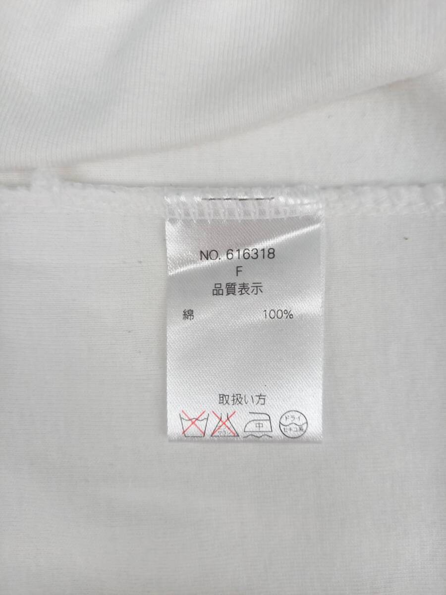 F(フリー) ALLEGREZZA Tシャツ ラインストーン ホワイト 半袖 リユース ultralto ts1770