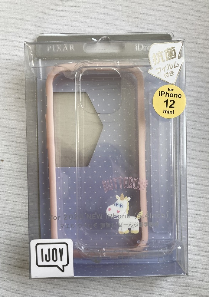 iDress iPhone 12 mini 衝撃吸収ケース i34ADN02 2667 360°全面保護 3点セット トイストーリー バターカップ サンクレスト_画像1