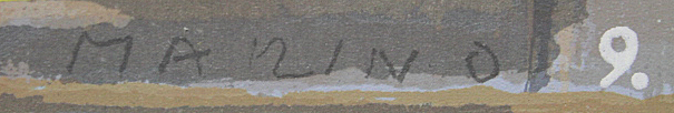 ■③マリノ・マリーニ 【壁画】1968年 シルクスクリーン 刷込みサイン有り_画像4