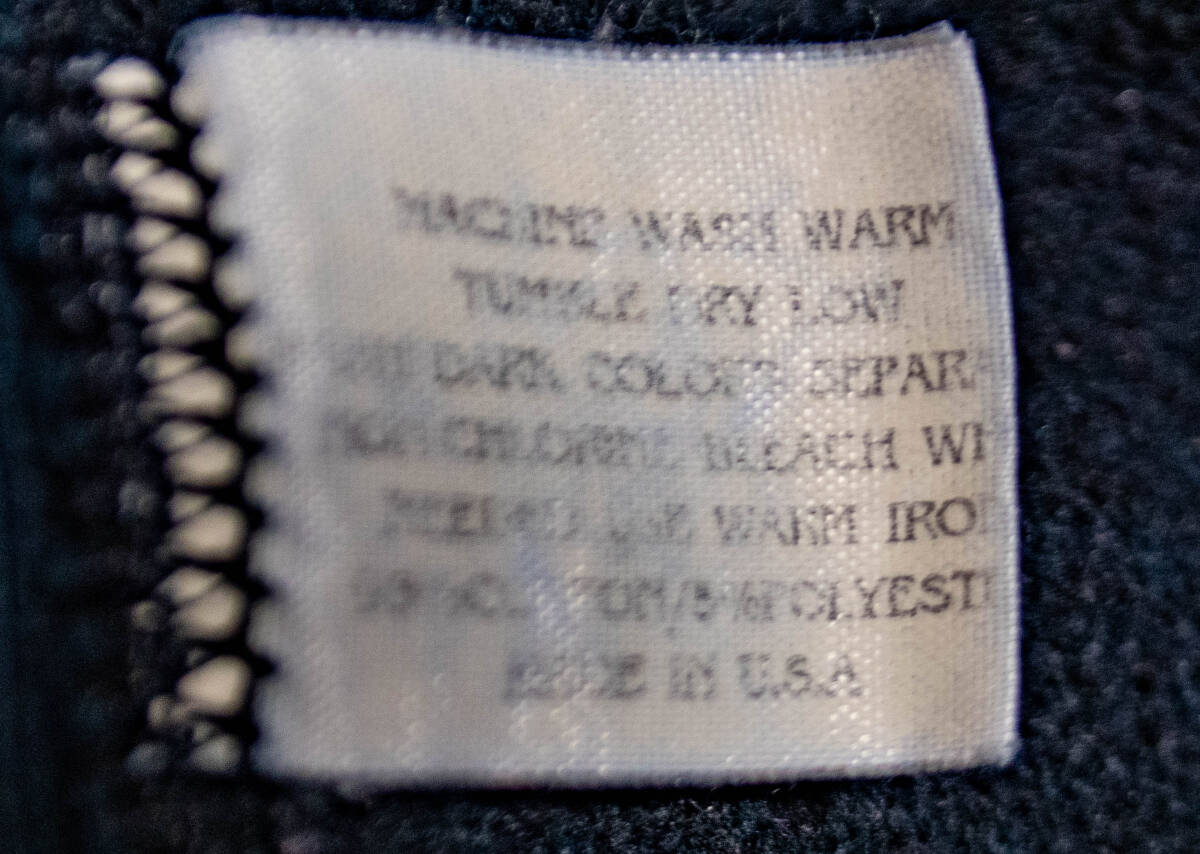 シュプリームボックスロゴ スウェットシャツ M 初期タグネイビー 正規品 Supreme Box Logo sweatShirts Made in USA Navy 査定済_画像9