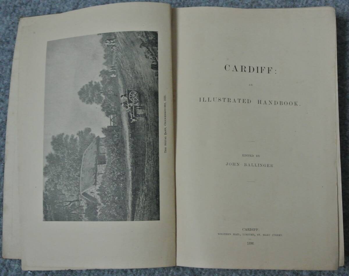 英国 ウェールズの首府、炭鉱の町カーディフ ガイドブック 「Cardiff an Illustrated Handbook」 1896年 Western Mail新聞社発行_画像2