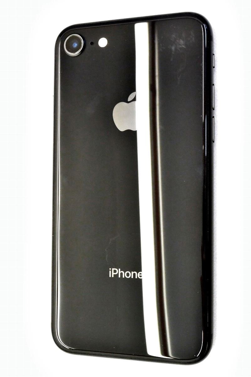 白ロム SIMフリー au SIMロック解除済 Apple iPhone8 64GB iOS16.5.1 Space Gray MQ782J/A 初期化済 【m022021】_画像2