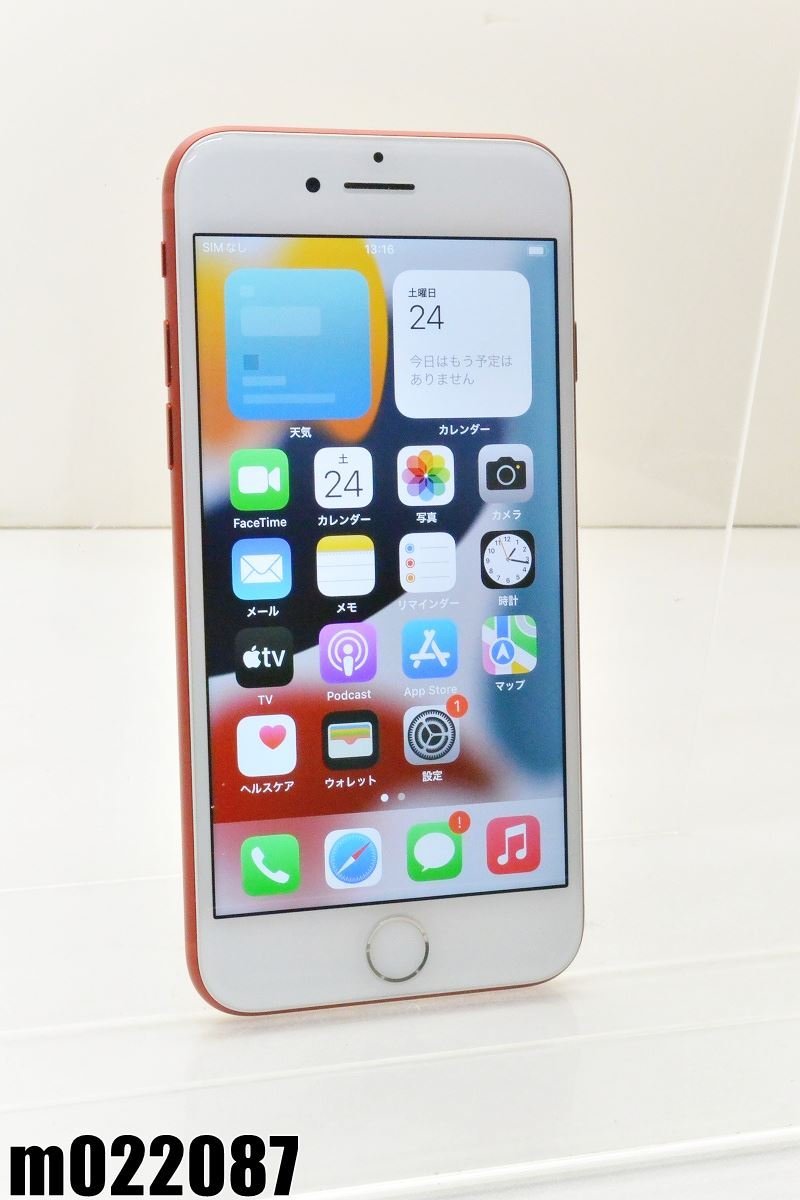 白ロム SIMフリー SoftBank SIMロック解除済 Apple iPhone7 128GB iOS15.8.1 (PRODUCT)RED MPRX2J/A 初期化済 【m022087】