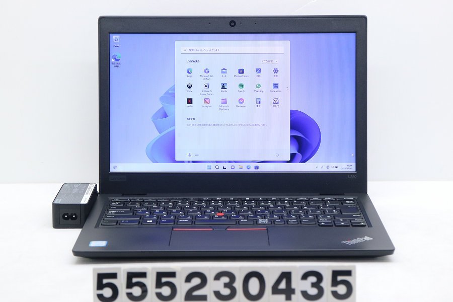 Lenovo ThinkPad L380 Core i3 8130U 2.2GHz/8GB/256GB(SSD)/13.3W/FWXGA(1366x768)/Win11 キーボード難あり 【555230435】_画像1