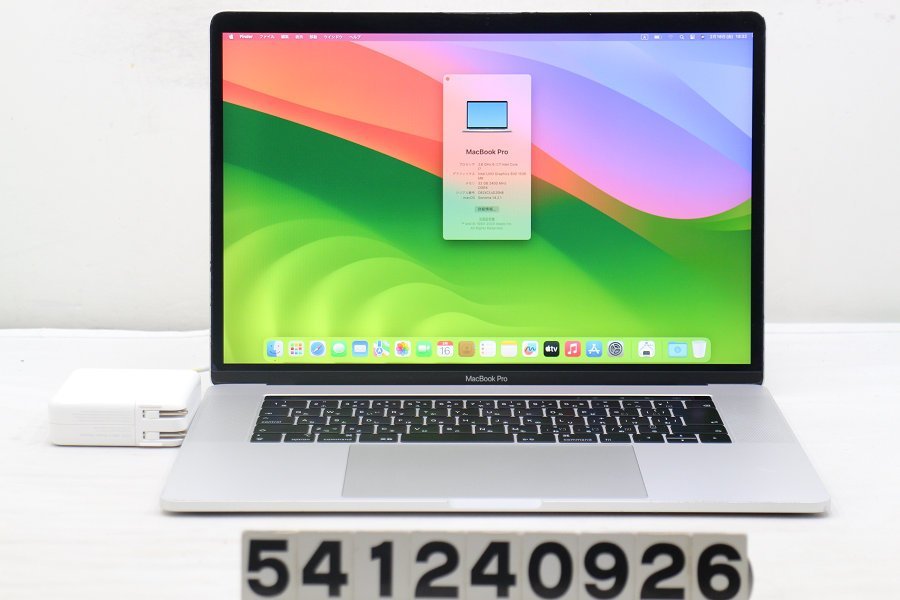 Apple MacBook Pro A1990 2018 Core i7 8850H 2.6GHz/32GB/1TB(SSD)/Radeon Pro 560X バッテリーメッセージあり 液晶ムラ 【541240926】_画像1