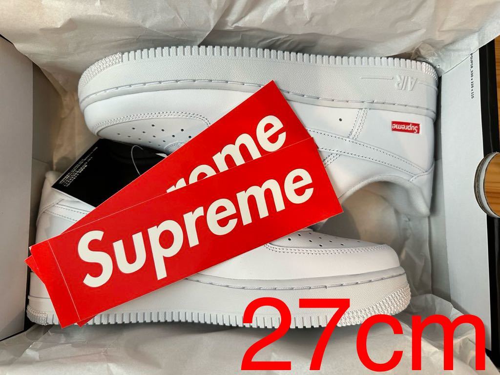 Supreme NIKE AF1 LOW 白 AIR FORCE 1 US9 27.0cm シュプリーム エアフォース