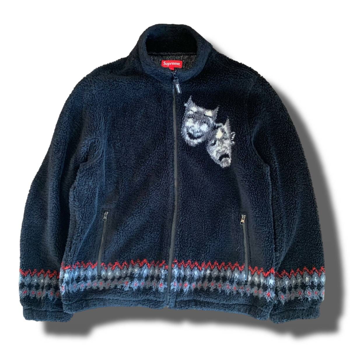 20ss Supreme Drama Mask Fleece Jacket ブラックドラママスク フリースジャケット_画像2