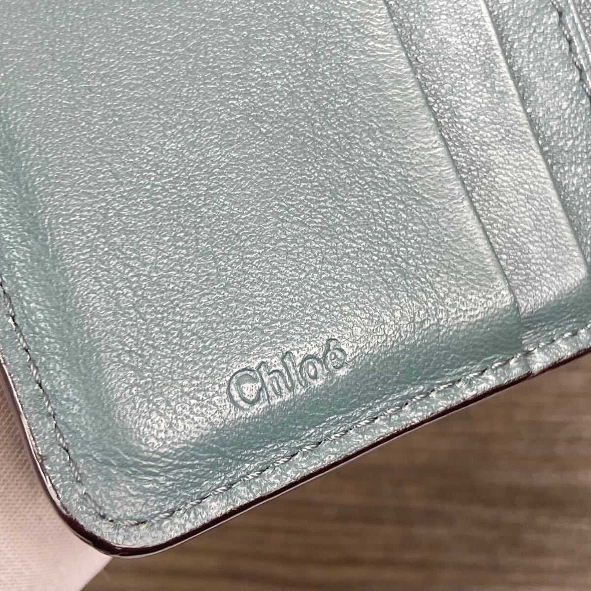 美品　クロエ 三つ折り財布 イージー ミニウォレット　コインケース　レディース　 Chloe レザー　コンパクト 小銭入れ _画像10