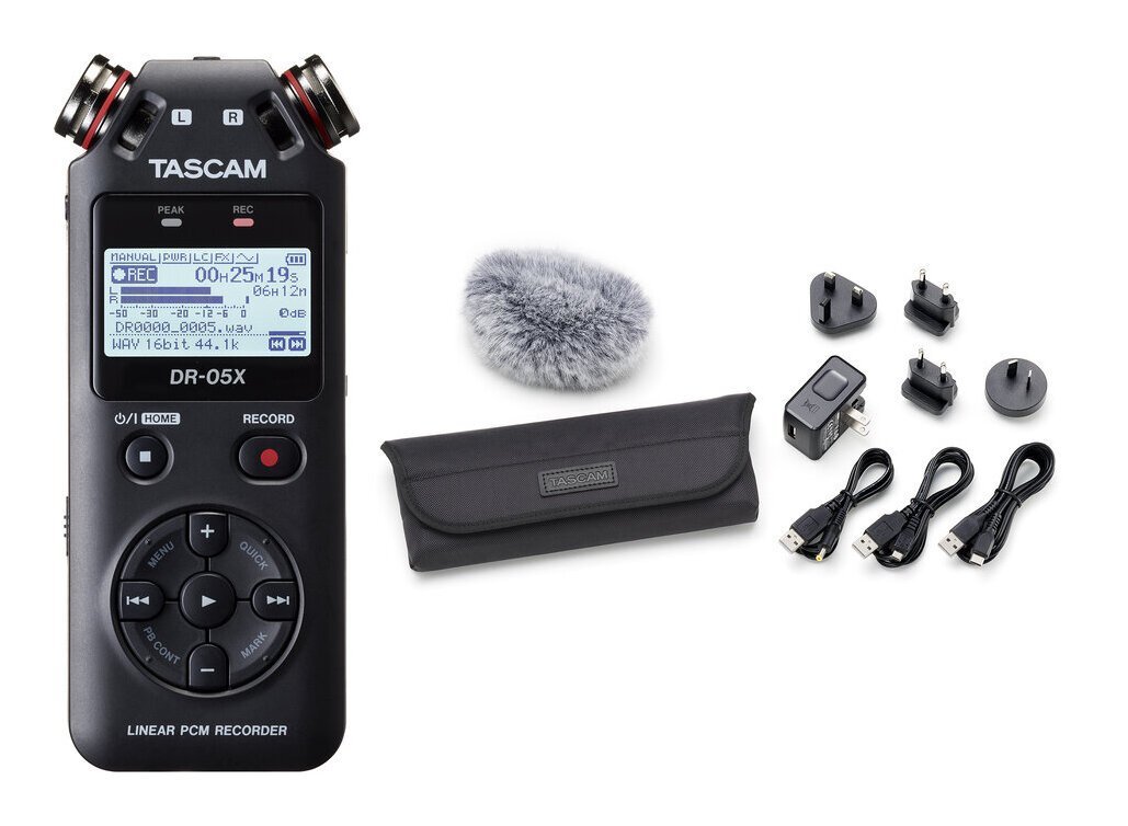 即決◆新品◆送料無料TASCAM DR-05X+AK-DR11G MK3 ステレオオーディオレコーダー/USBオーディオインターフェース/アクセサリーキット付