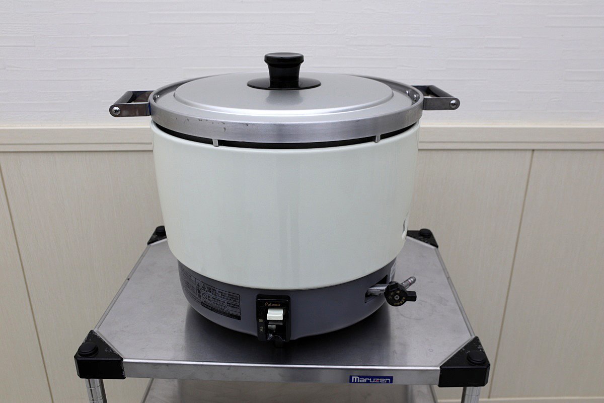 送料無料！21年製 超美品！パロマ LPプロパンガス 炊飯器 PR-6DSS-1 3.3升 6.0L 店舗厨房業務用_画像1