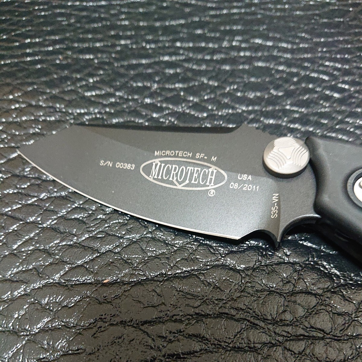 Microtech knives SF M/A Black Standard 129-1 【マイクロテック ナイフ】 未使用品 折りたたみナイフ_画像2