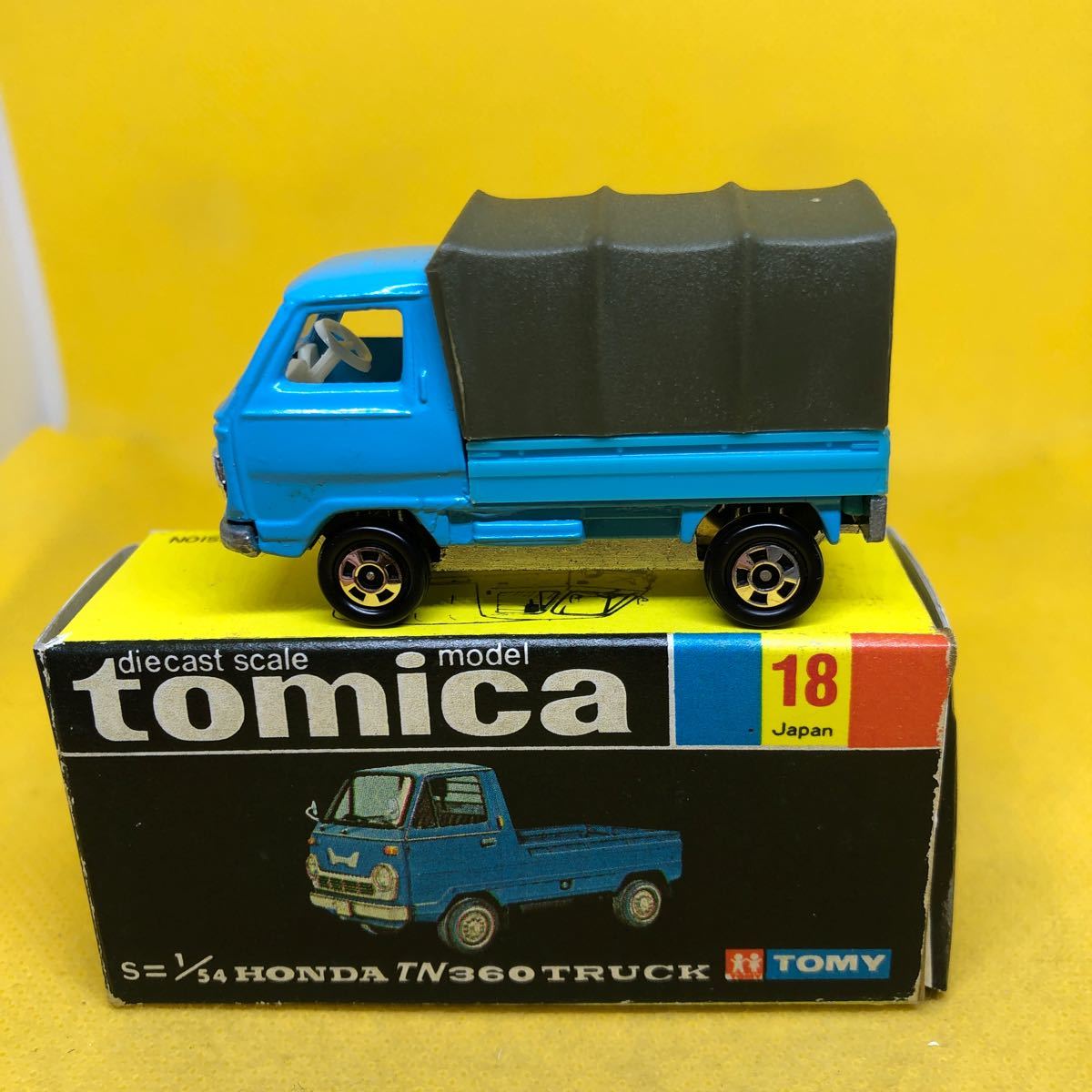 トミカ　日本製　黒箱　18 ホンダ　TN360 トラック　当時物　絶版_画像1