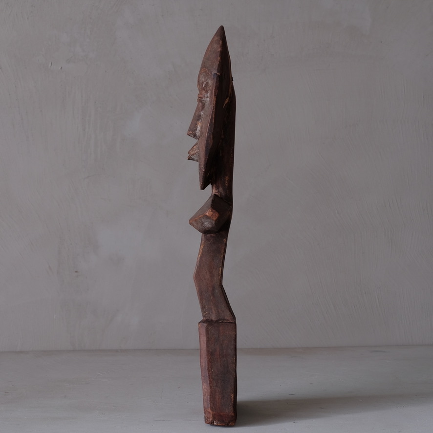 02849 アフリカ ガーナ アシャンティ族 アクワバ人形 / 木像 木彫 アート プリミティブ 古道具_画像2