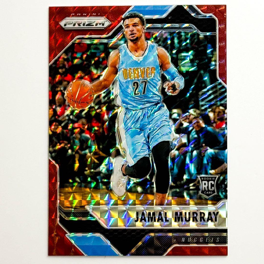 送料無料 レアルーキーシルバー ジャマール・マレー ルーキーカード JAMAL MURRAY RC MOSAIC PRIZM - RED - NBA DENVER NUGGETS 大谷の画像3