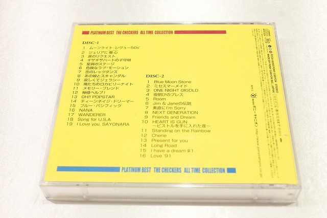 P24【即決・送料無料】プラチナムベスト チェッカーズ オールタイム・コレクション CD 2枚組 (UHQCD)_画像2