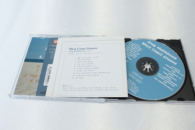 y25【即決・送料無料】グレッグ・マティソン Greg Mathieson west coast groove / CDの画像2