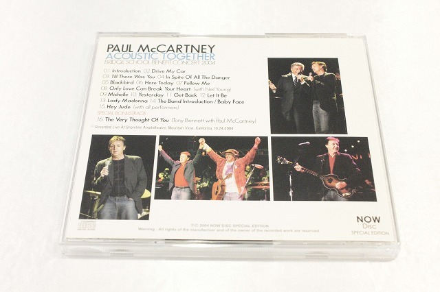 A26【即決・送料無料】Paul McCartney / Acoustic Together 2004 / CD_画像2