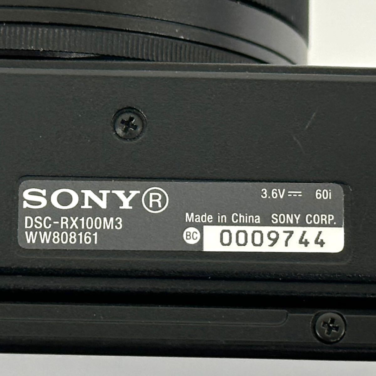 A654(60) SONY DSC-RX100M3 RX100III Cyber-shot コンパクト デジタルカメラ ソニー 中古 動作未確認【ジャンク】_画像10