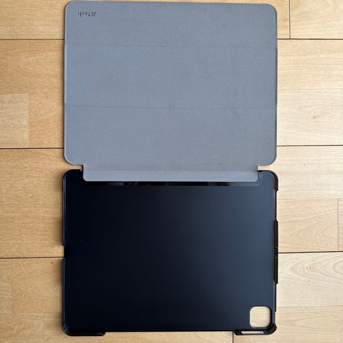 iPad Pro 12.9インチ  2020/2018モデル 三つ折スタンド カバー ケース 黒 Black