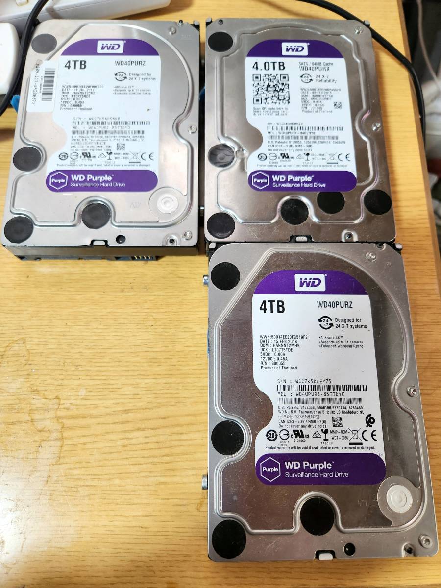 4TB HDD WD Purple_画像1