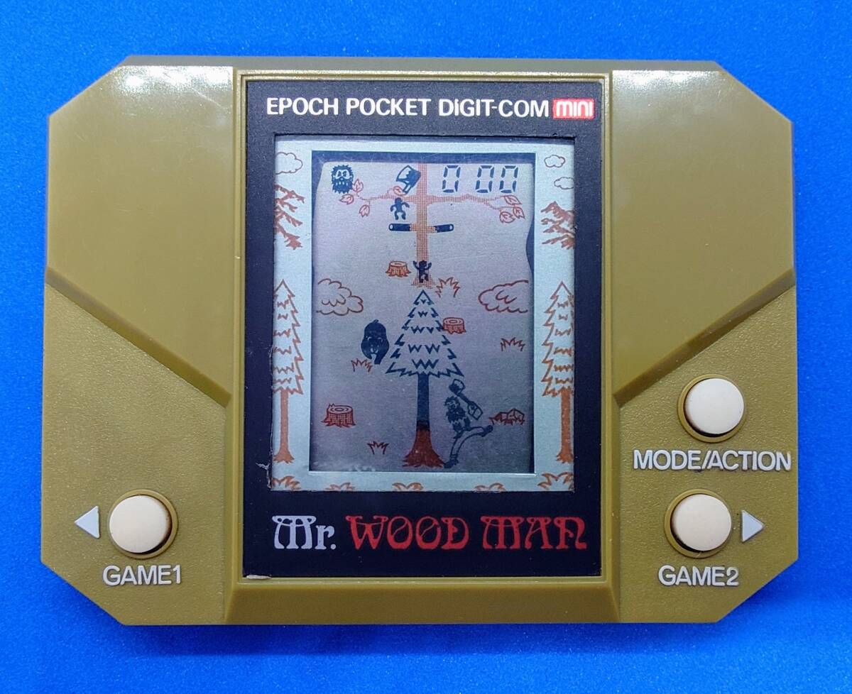 エポック社　ミスターウッドマン MR.ウッドマン LCDゲーム 昭和レトロ 動作確認済 EPOCH POCKET DIGIT-COM　mini_画像6