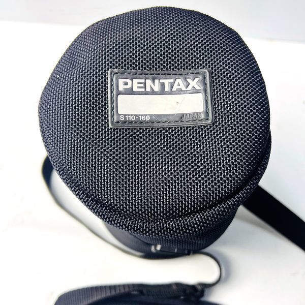 PENTAX ペンタックス 純正 レンズケース S110-160 ＋ ストラップ付き 中古_画像3