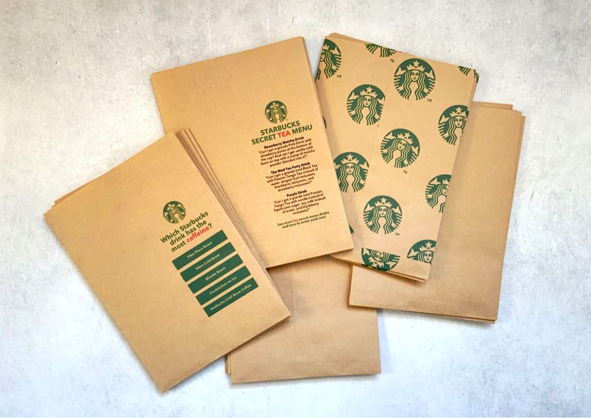 平袋 Starbucks - kraft 20PCS｜Yahoo!フリマ（旧PayPayフリマ）