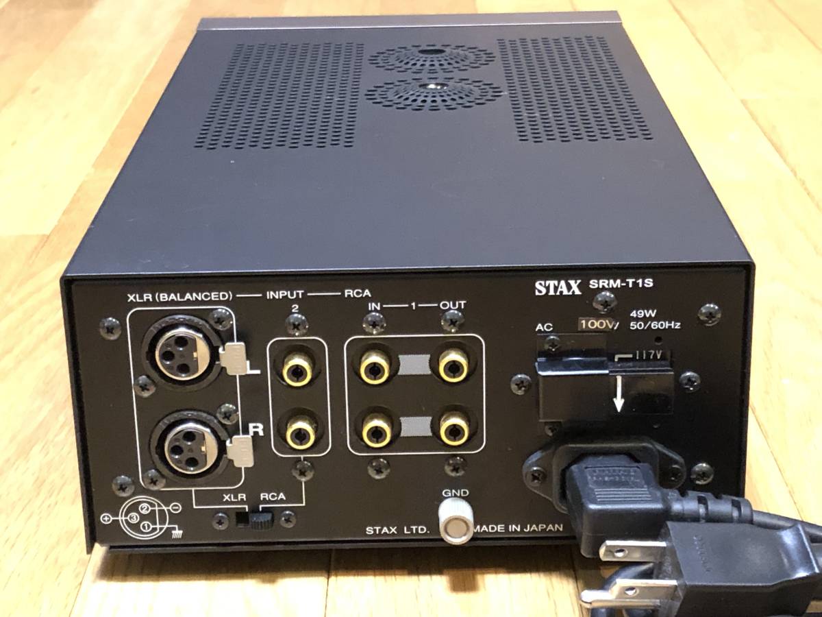 即決/送無 STAX スタックス SRM-T1S 標準=ガンメタ色 USA製/6FQ7 即決/送無 STAX スタックス SRM-T1S 標準=ガンメタ色 USA製/6FQ7