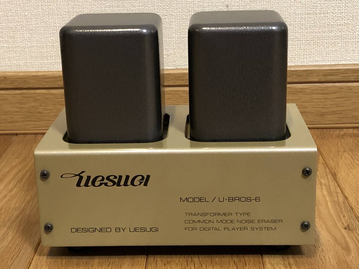即決/送無 UESUGI 上杉研究所 MODEL/U:BROS-6 ライントランス=音質豹変 高性能コア=極薄特殊パーマロイ/多重積層構造 タムラ製作所の特注品の画像1