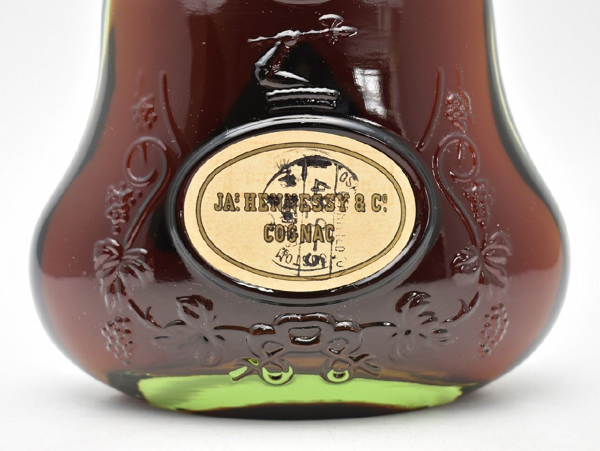 竜酒2558◆未開栓 JAs. HENNESSY&Co. ジャズヘネシー XO 旧 金キャップ グリーンボトル ブランデー コニャック 700ml 40度_画像4