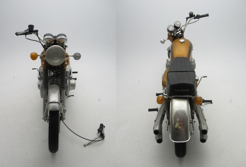 C491◆HONDA ホンダ プラモデル バイク 完成品 750/Dax70 EXPORT ダックス70 エクスポート オレンジ プラモ コレクション アンティーク_画像5