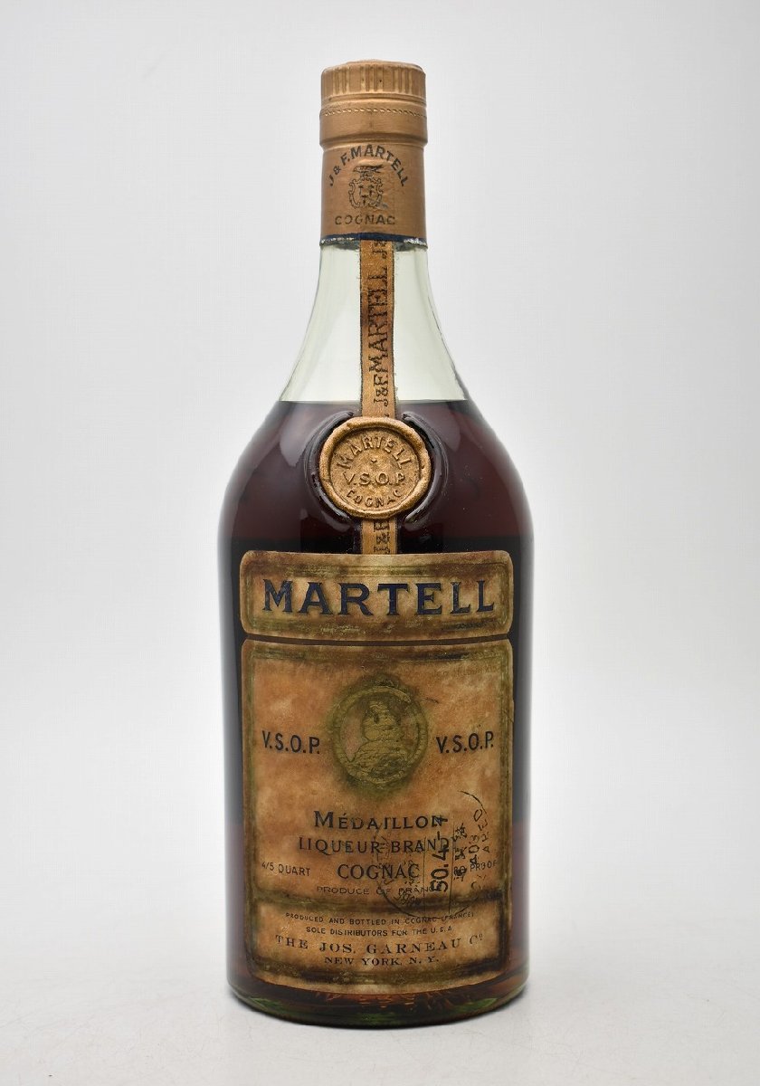 竜酒2551◆未開栓 J＆F MARTELL マーテル VSOP MEDAILLON メダイヨン 4/5QUART ブランデー 古酒_画像1