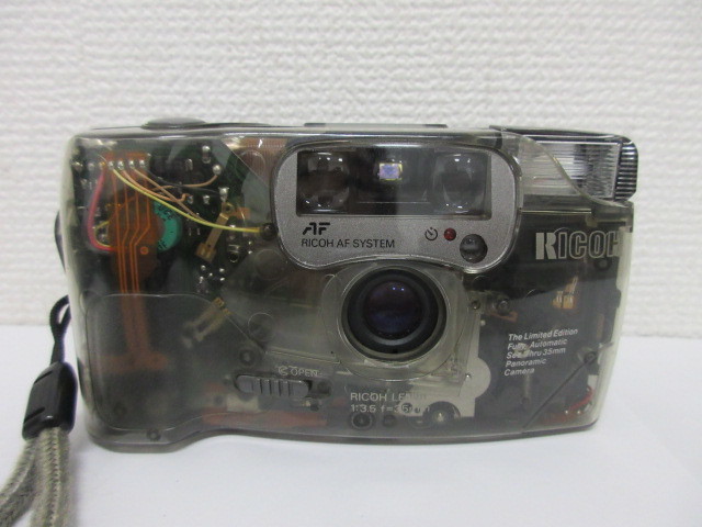 ☆RICHO☆　リコー　FF-9SD LIMITED　スケルトン　RICHO LENS 1:3.5 f=35mm　ケース付　コンパクトカメラ　限定品　＃35082_画像2