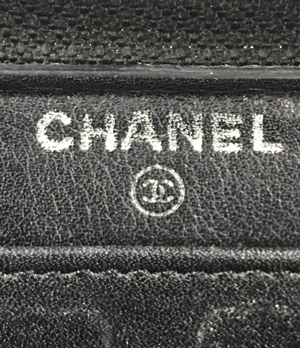 シャネル ラウンドファスナー長財布 シルバー金具 ビコローレ レディース CHANEL [0304初]_画像4