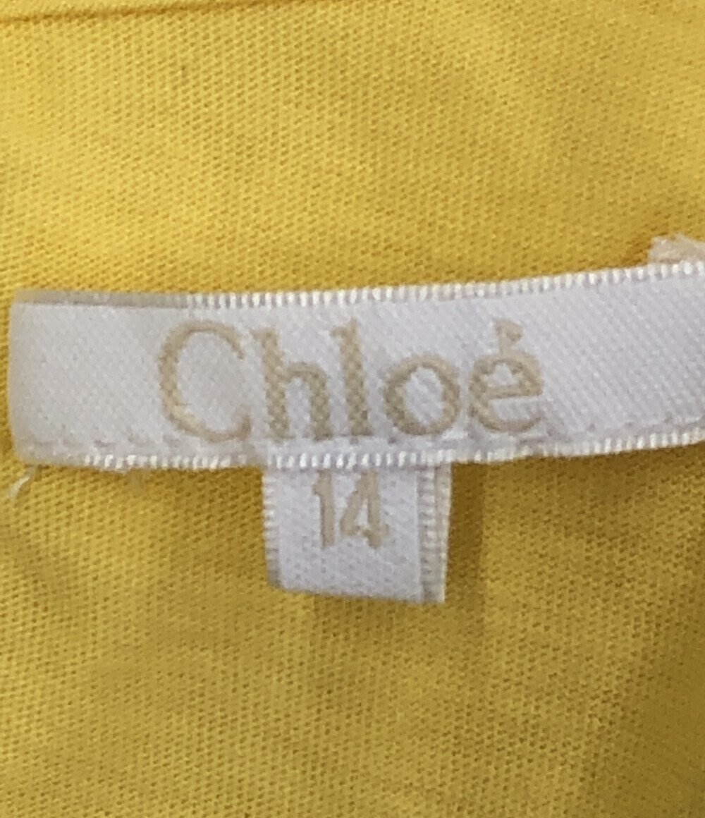 美品 クロエ ノースリーブワンピース キッズ 14 150サイズ Chloe [0502]_画像3