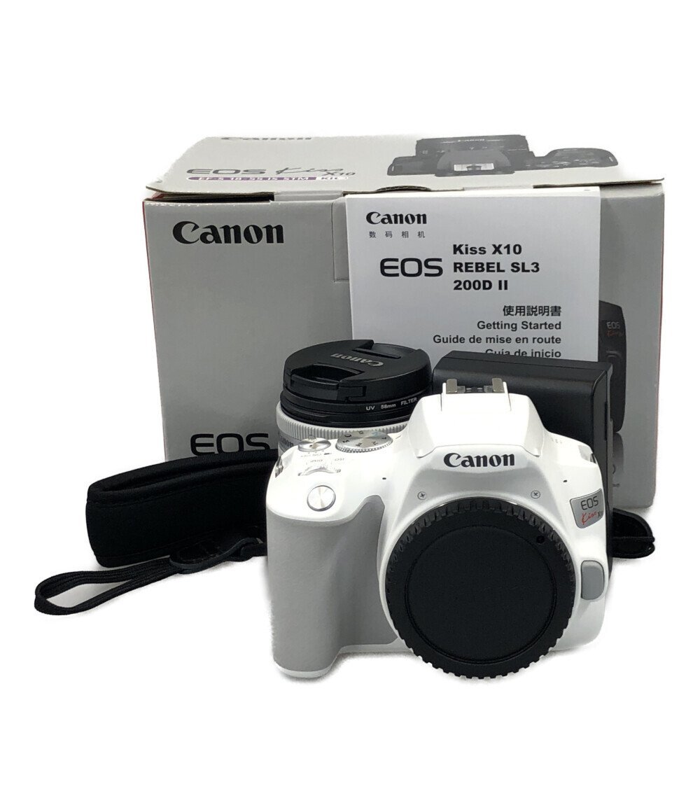 訳あり デジタル一眼レフカメラ EOS Kiss X10 レンズキット 3456C001 Canon [0502]の画像1