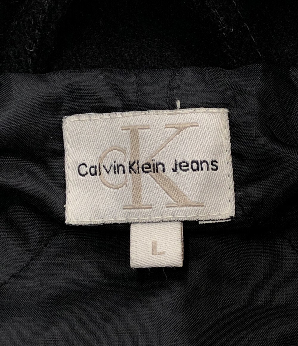 カルバンクラインジーンズ ウールコート 比翼ボタン M6170-37D メンズ L L Calvin Kllein Jeans [0502]_画像3