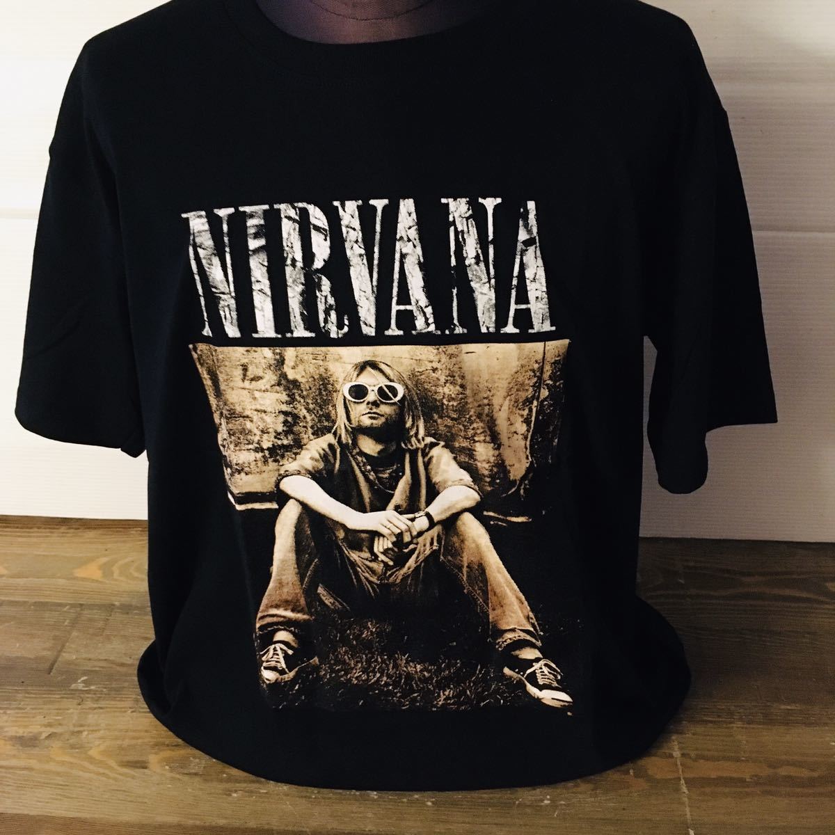 90年代バンド ニルヴァーナ　Nirvana カートコバーン　L バンドTシャツ　ロックTシャツ ブラック_画像1