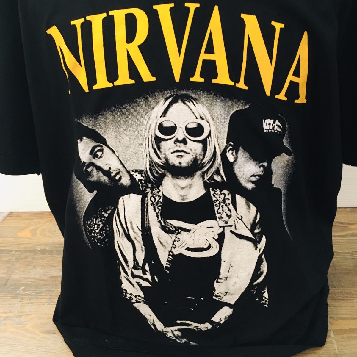 90年代バンド ニルヴァーナ　Nirvana カートコバーン　L バンドTシャツ　ロックTシャツ ブラック_画像2