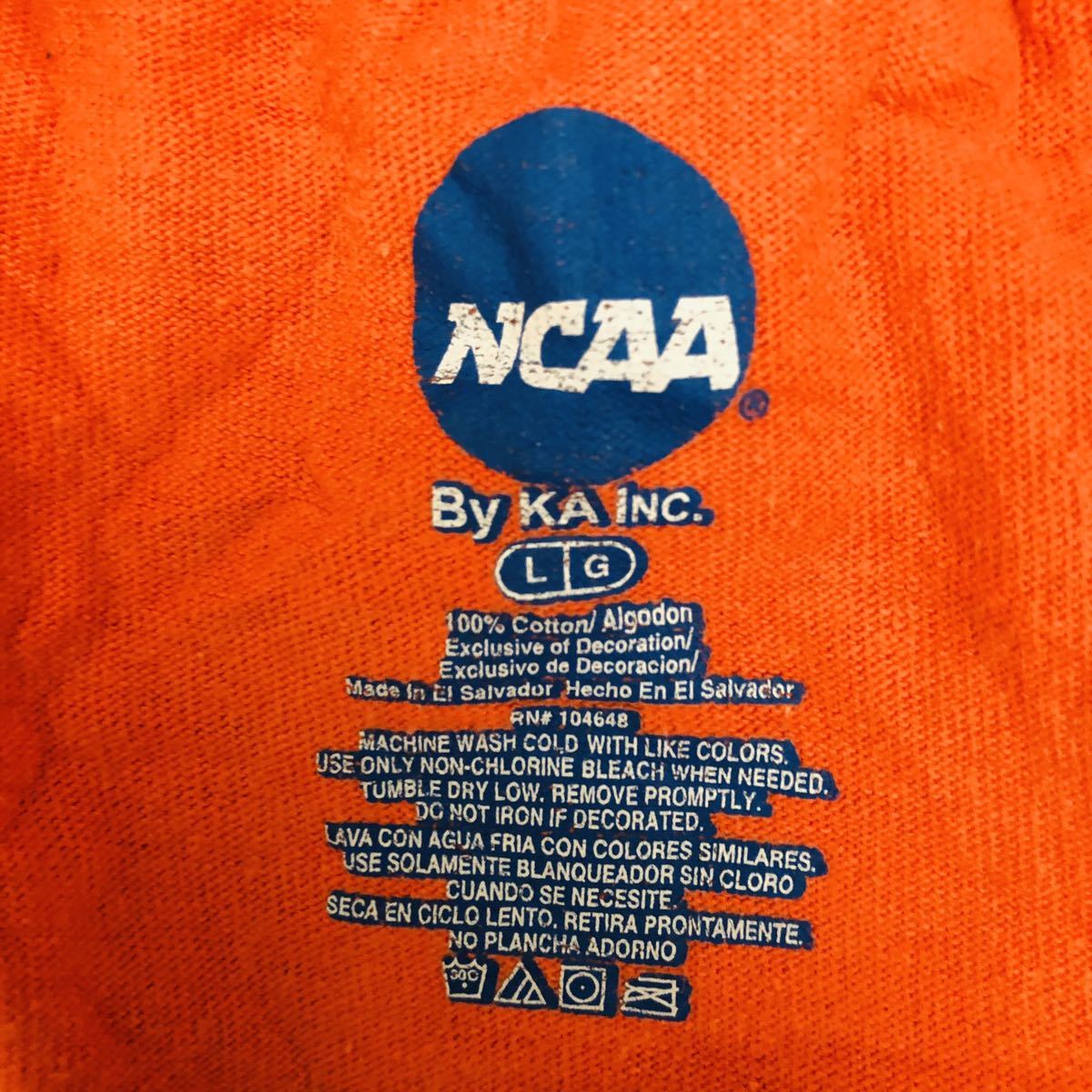 NCAA L UT MARTIN プリントTシャツ　オレンジ