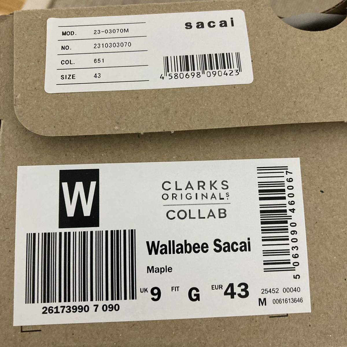 新品未使用 ◆ sacai × Clarks Originalsコラボ Wallabee Boot サカイ クラークス ワラビー ブーツ 27cm ◆_画像6