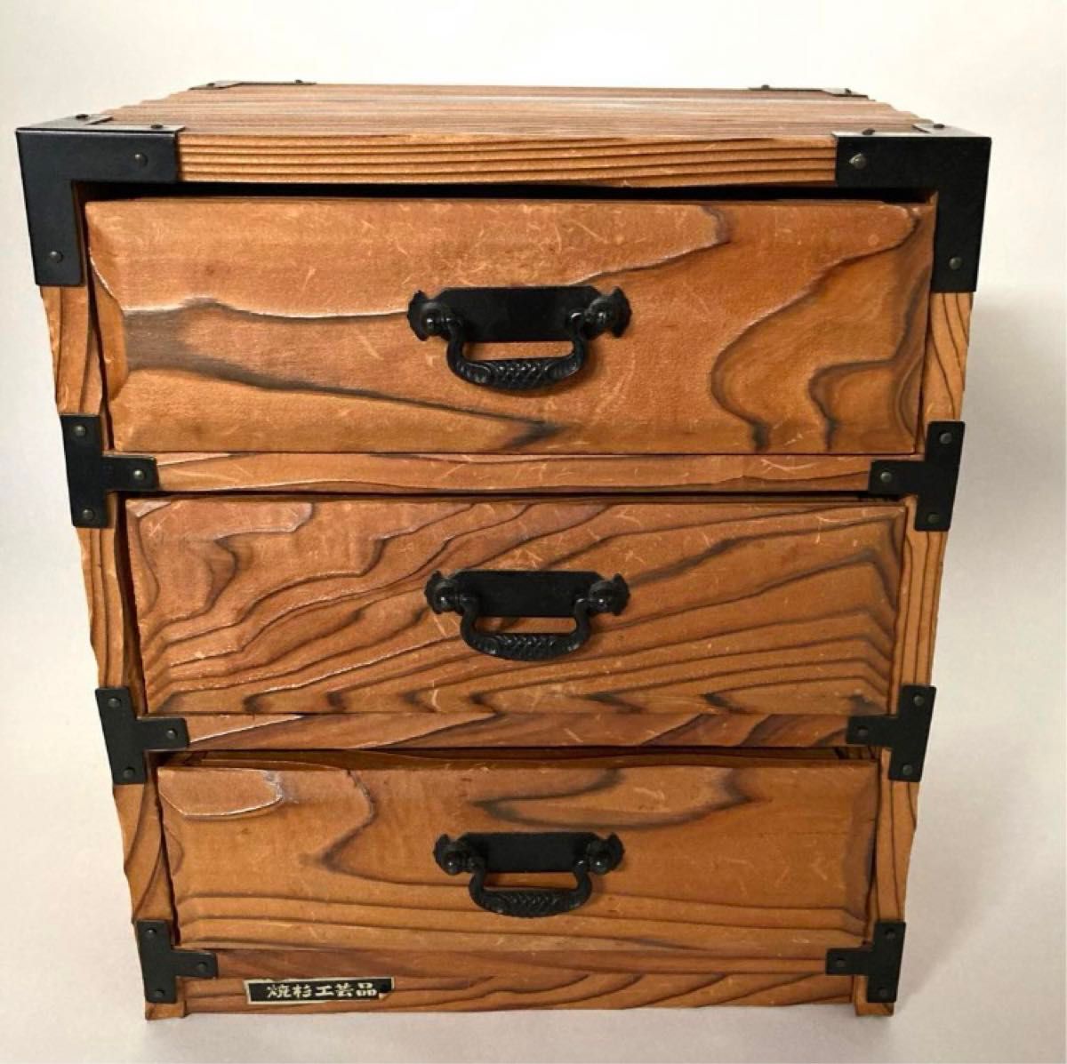 焼杉工芸品 天然木 ミニ箪笥 整理箱 木製 杉 ミニタンス 小物 焼杉工芸品 天然木 ミニ箪笥 整理箱 木製 杉 ミニタンス 小物