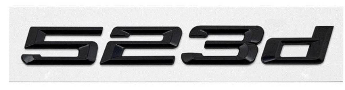 BMW ５ シリーズ 523d エンブレム グロス ブラック つやあり 黒 １個 新品 F10 F11 の画像1
